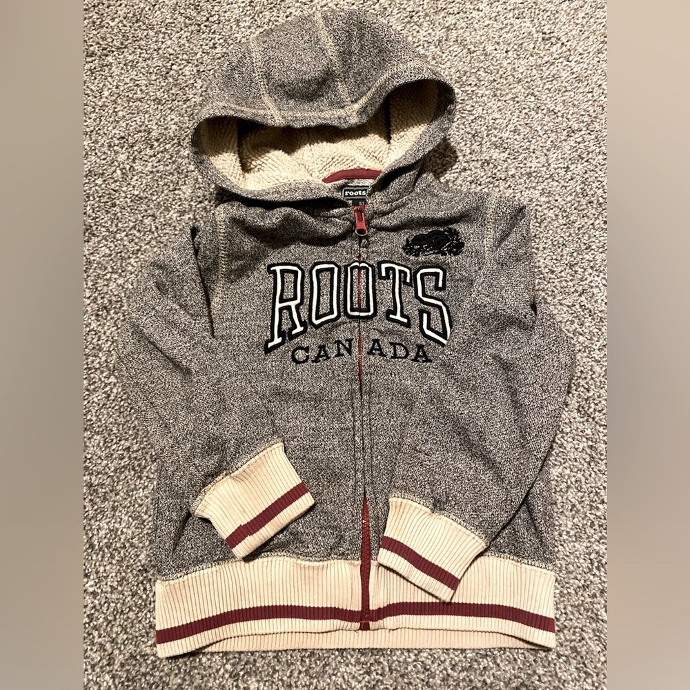 Roots Gray Kids Hoodie (5 T)
